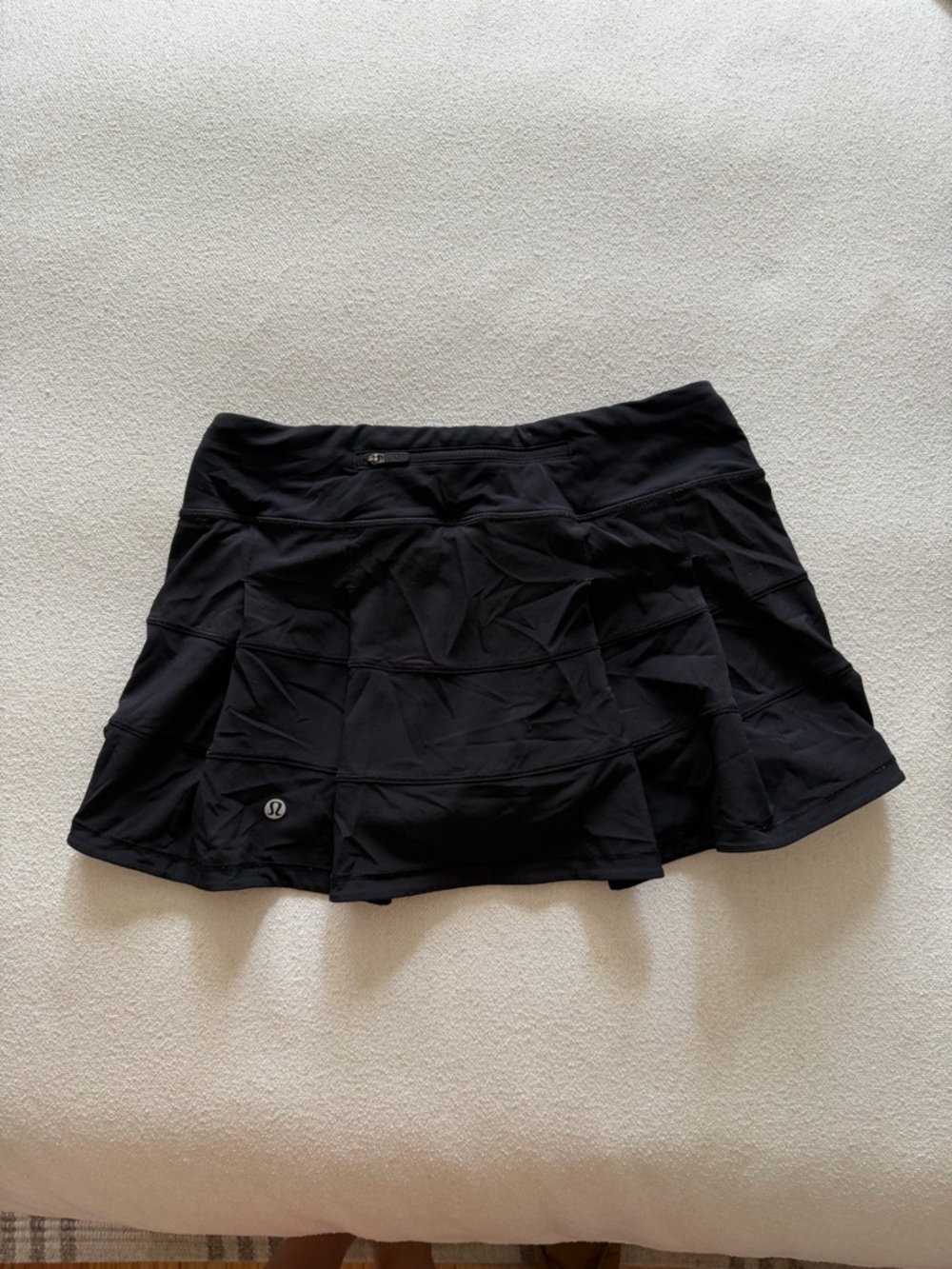 lululemon athletica Black Pleated Athletic Skort